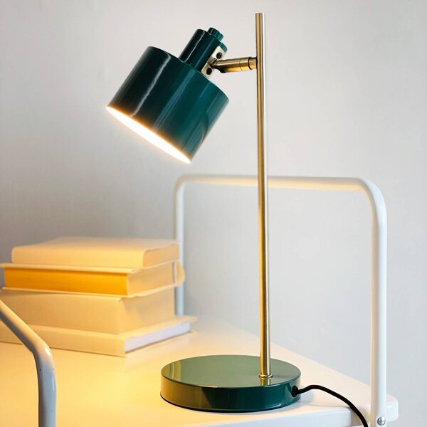 Dyberg Larsen Lampada da tavolo Ocean, Verde, Soggiorno / Sala da pranzo, Metallo, Design, Lampada da tavolo