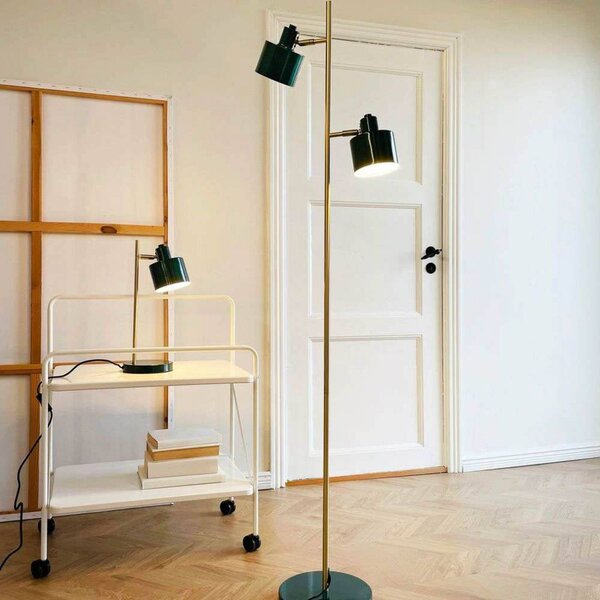 Dyberg Larsen Lampada da terra Ocean, Verde, Soggiorno / Sala da pranzo, Metallo, Scandinavo, Lampada da terra
