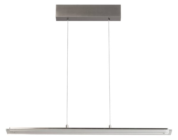 FISCHER & HONSEL Lampada a sospensione Torvi, dimmerabile, Alluminio / Grigio / Zincato, Soggiorno / Sala da pranzo, Metallo, Moderno, Lampada a sospensione