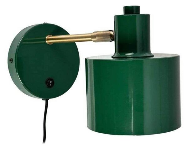 Dyberg Larsen Applique Ocean, verde scuro, sporgenza 30 cm Ocean, Verde, Soggiorno / Sala da pranzo, Metallo, Design