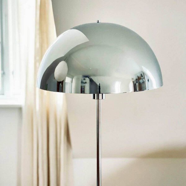 Dyberg Larsen Lampada da terra Stockholm, Cromo / Argento, Soggiorno / Sala da pranzo, Pietra, Design, Lampada da terra