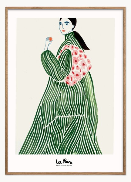 Stampa digitale incorniciata Green Coat