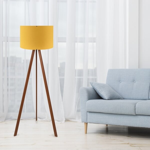 Lampada da terra AYD 1xE27/60W/230V arancione/marrone