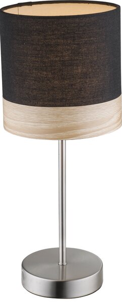 Lampada da tavolo Globo Chipsy, finitura nichel opaco, 1 attacco E14; modello 15222T