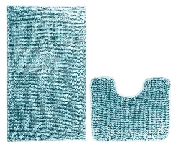 Set di 2 tappetini da bagno blu Bati - AmeliaHome