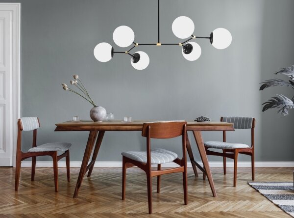 Lampadario su palo DAMAR 6xE27/40W/230V