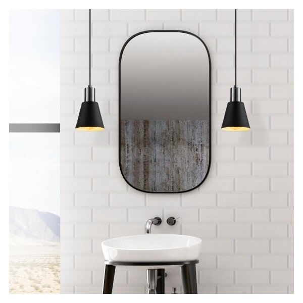 Lampadario su filo KEM 1xE27/40W/230V nero
