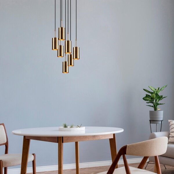Lampadario su filo KEM 7xE27/40W/230V