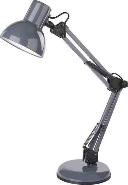 EMOS Lampada da tavolo LUCAS per lampadina E27, grigio scuro, Z7609G