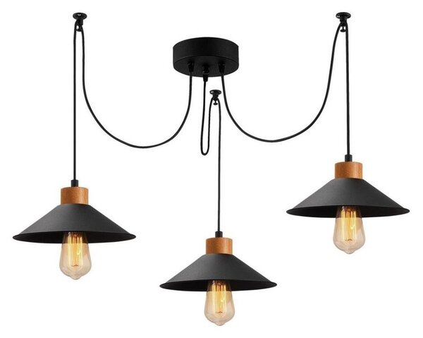 Lampadario a sospensione con filo MANAVGAT 3xE27/40W/230V ragno