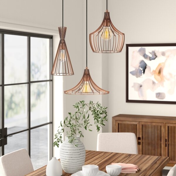 Lampadario su filo MEZOPOTAMYA 3xE27/40W/230V