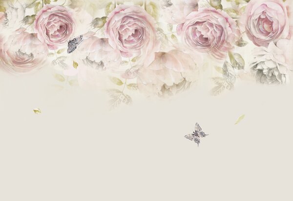 Carta da parati Rose tenere, Carta da parati Floreale, Carta da parati Rose, u29042 : Uwalls.it