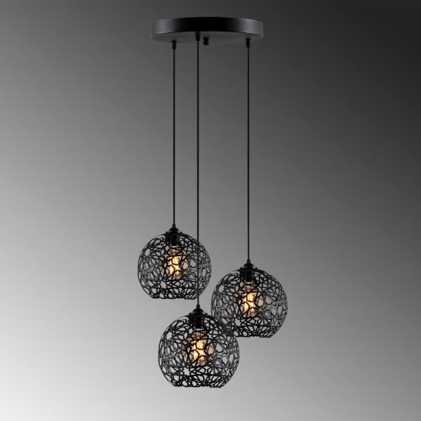 Lampadario su filo FELLINI 3xE27/100W/230V