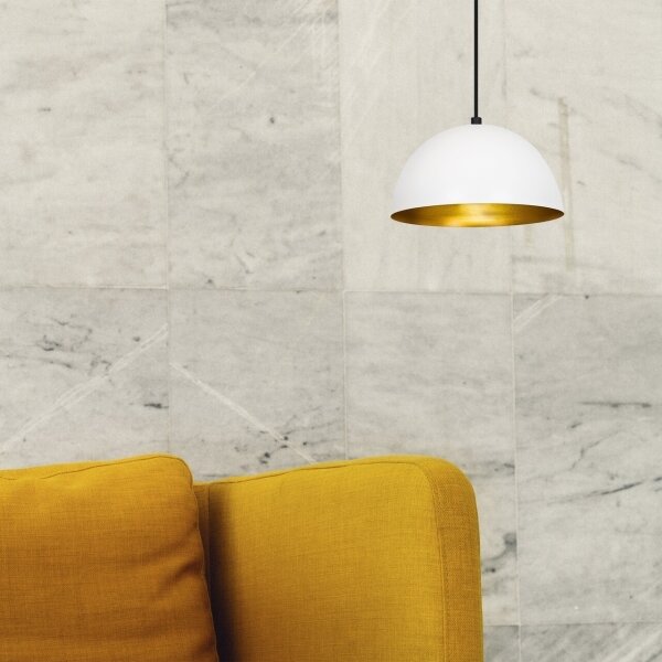 Lampadario su filo SIVANI 1xE27/40W/230V bianco