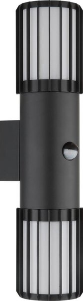Globo 32160-2S -Lampada da parete per esterni con sensore MERVIN 2xE27/15W/230V IP54