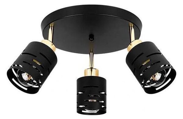 Faretto ELEN 3xE27/35W/230V nero/oro