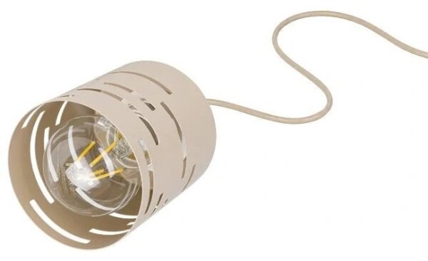 Lampadario a cavo ELEN 1xE27/35W/230V beige/oro