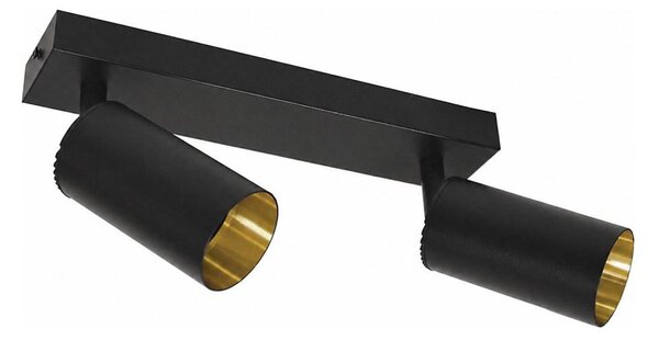 Faretto FILO 2xGU10/30W/230V nero/oro