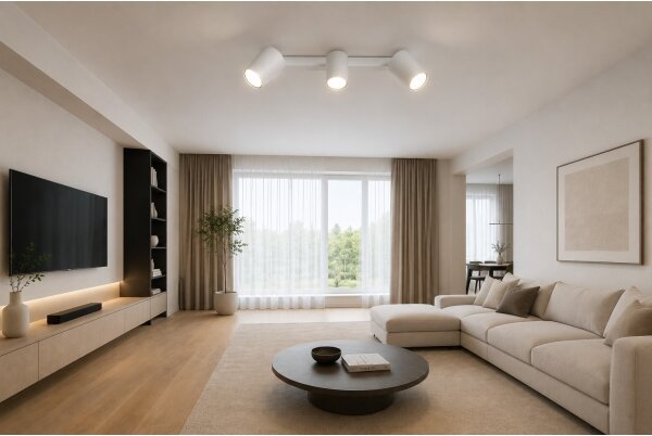 Faretto orientabile FAMA 3xGU10/30W/230V bianco