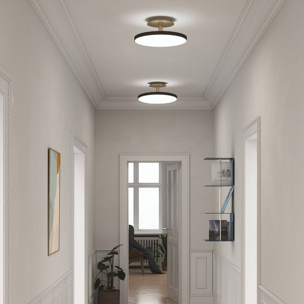 UMAGE Plafoniera di design Asteria UP PLUS, dimmerabile, Nero, Soggiorno / Sala da pranzo, Metallo, Design, Plafoniera
