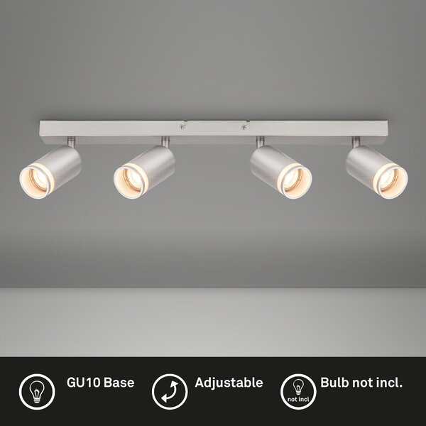 Faretto da soffitto Lampada da soffitto Lampada da camera da letto Orientabile 4 luci GU10
