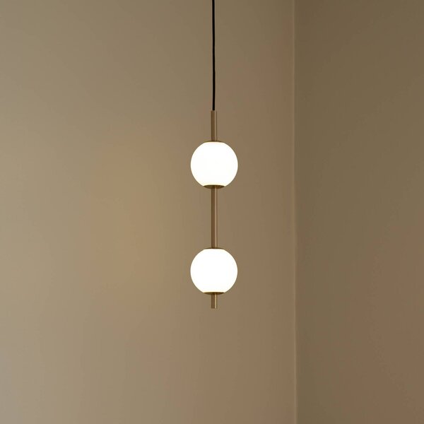 UMAGE Lampada a sospensione Audrey, dimmerabile, Ottone / Oro, Soggiorno / Sala da pranzo, Metallo, Design, Lampada a sospensione