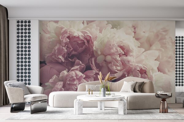 Carta da parati Peonie delicate, Carta da parati Floreale, u44746 : Uwalls.it