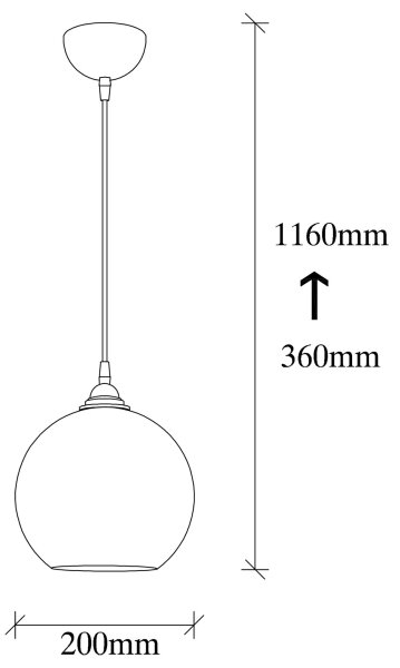 Lampadario su corda ORO 1xE27/40W/230V