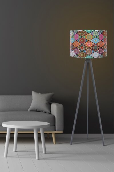 Lampada da terra AYD 1xE27/60W/230V multicolore/grigio