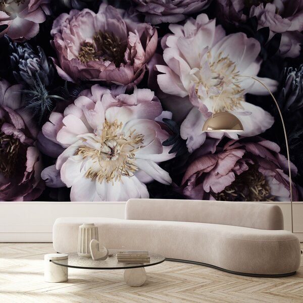 Carta da parati Peonie, Carta da parati Floreale, Carta da parati Peonie, u55074 : Uwalls.it