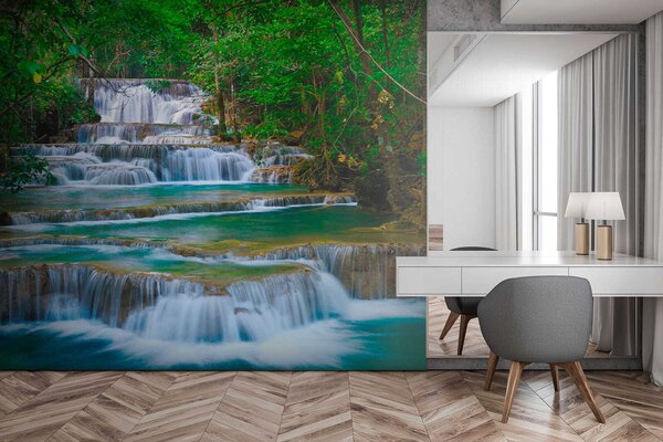 Carta da parati Il posto è buono, Carta da parati Natura, Carta da parati Cascata, u56038 : Uwalls.it