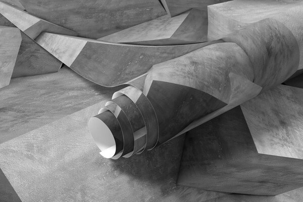 Carta da parati Legno, grigio e rettangolo, Carta da parati 3D, Carte da parati Forme geometriche 3D, u56307 : Uwalls.it