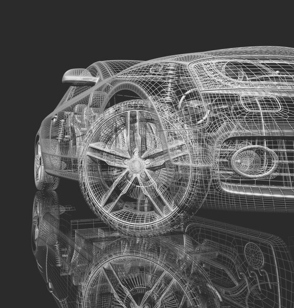 Carta da parati Il modello di auto, Carta da parati Tecnica e trasporto, u55785 : Uwalls.it