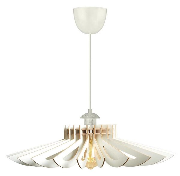 Lampadario a sospensione con filo 1xE27/60W/230V bianco diametro 68 cm