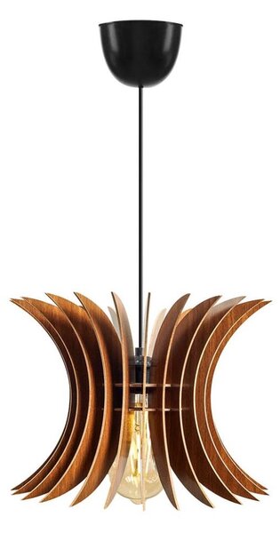 Lampadario a sospensione con filo 1xE27/60W/230V marrone diametro 20 cm