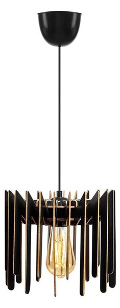 Lampadario a sospensione con filo 1xE27/60W/230V nero diametro 23 cm