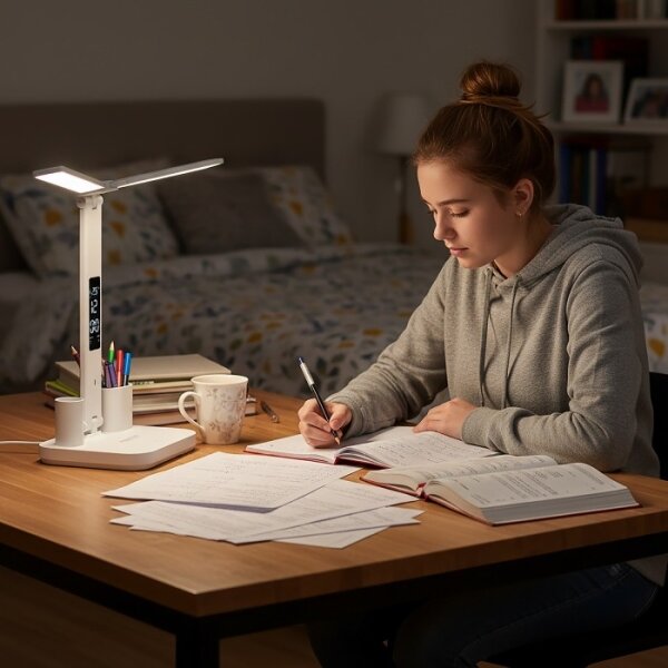 Lampada da scrivania ricaricabile a LED dimmerabile NOBLITE P LED/5W/5V 3000/4000/6000K 2200 mAh bianca