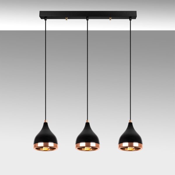 Lampadario a sospensione con cavo YILDO 3xE27/40W/230V