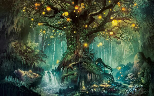 Carta da parati Lo splendore di un albero, Carta da parati Natura, u79589 : Uwalls.it