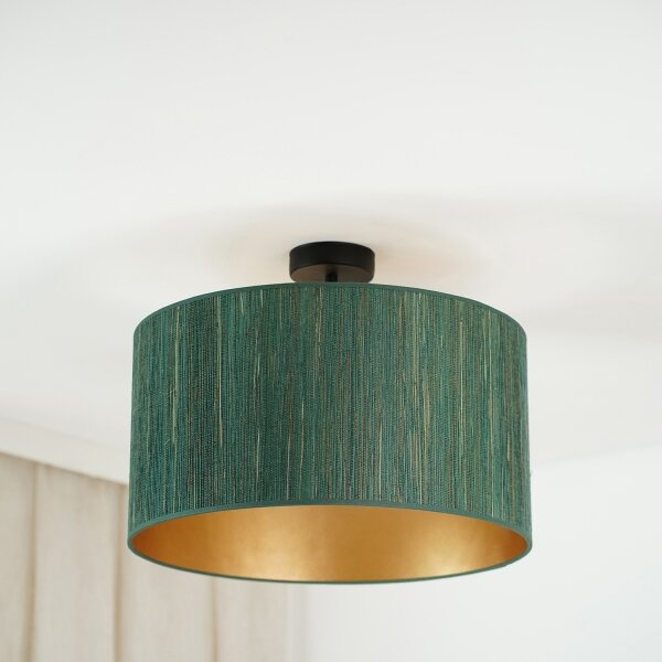 Brilagi - Lampadario a plafone BOSTON ROLLER 1xE27/15W/230V diametro 45 cm verde/oro