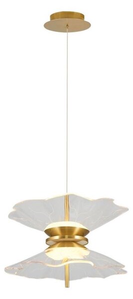 Lampadario LED su cavo BUTTERFLY 2xLED/10W/230V 3000K oro