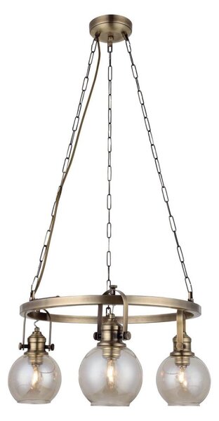 Lampadario a catena POLINO 3xE27/40W/230V, finitura bronzo