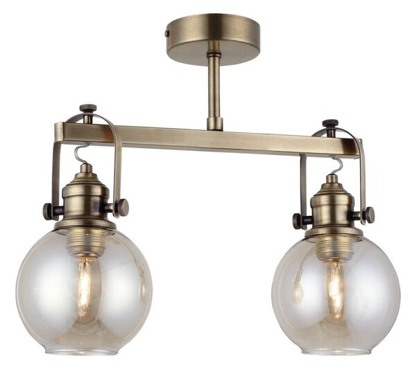 Lampadario a plafone POLINO 2xE27/40W/230V, finitura bronzo