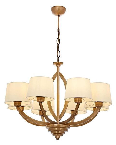 Lampadario a catena LAHORE 8xE27/40W/230V bronzo