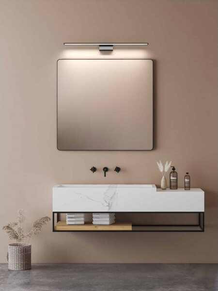 Open Design OR86164 - Illuminazione a LED per specchio LUCE LED/12W/230V CCT 91,5 cm IP44 nero