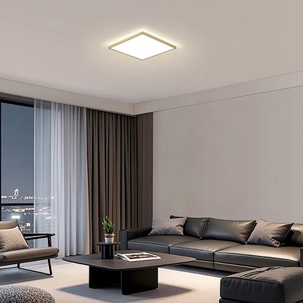 Brilagi - Plafoniera da bagno ULTRA SLIM LED/18W/230V 30x30 cm oro IP54