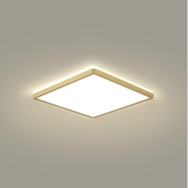Brilagi - Plafoniera da bagno ULTRA SLIM LED/18W/230V 30x30 cm oro IP54