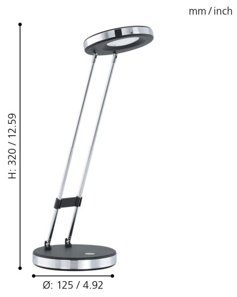 Eglo 93076 - Lampada LED da tavolo GEXO LED/3W/230V