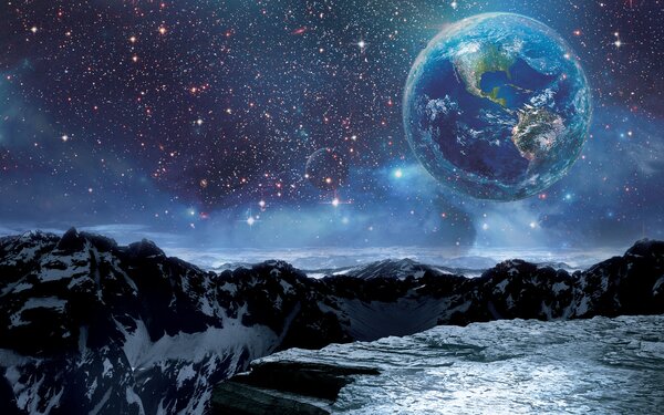 Carta da parati Atmosfera, cielo e mondo, Carta da parati Spazio, u21739 : Uwalls.it