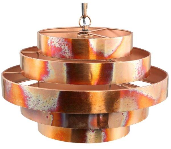 PTMD - Lampadario a catena ZANTH 1xE27/40W/230V diametro 42 cm rame